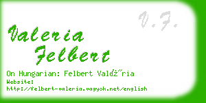 valeria felbert business card